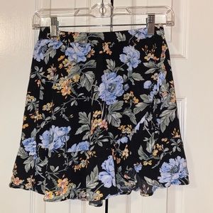 Aeropostale Floral Skater Skirt - Size Small